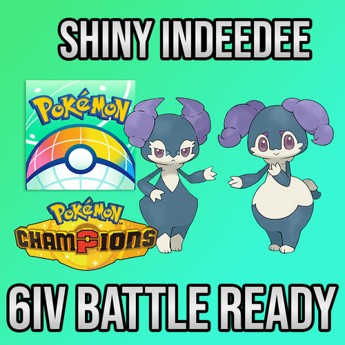 6iv shiny indeedee - shiny, femmina