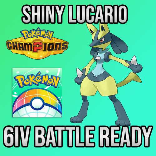 6iv shiny lucario battle - ✨6iv,