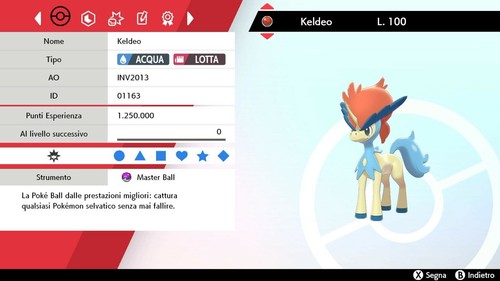 Keldeo battle ready - iv,