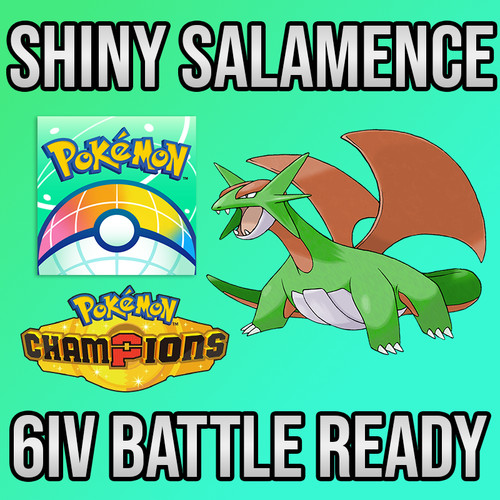 6iv shiny salamence - shiny, +