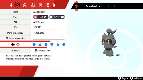 Marshadow masterball - iv, br