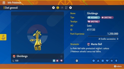 Gholdengo 6iv masterball - 6iv, +