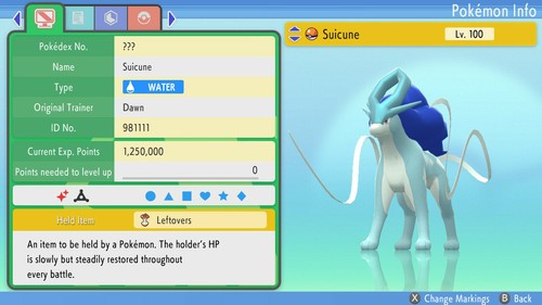 Shiny suicune 6ivs pokemon - 6ivs,