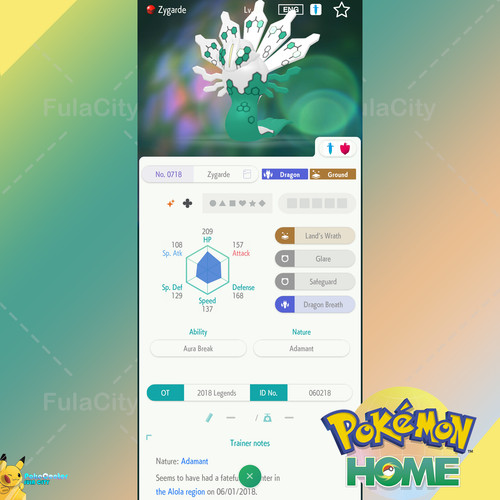 Shiny zygarde evento - zygarde, 🟢evento