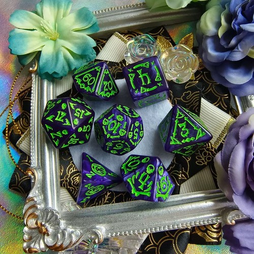 Halloween set dadi 7 - halloween, d&d