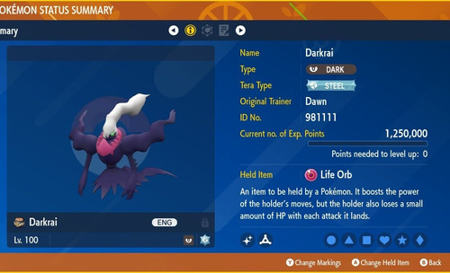 Shiny darkrai 6ivs - shiny,
