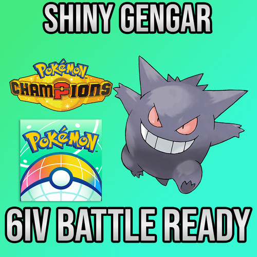 6iv shiny gengar battle - gengar,