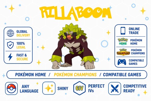 Rillaboom 6iv shiny or - |,