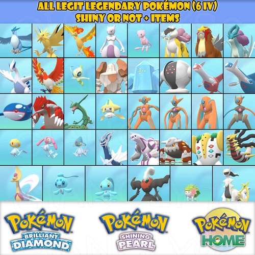 Pack all legendary shiny - all, (shiny