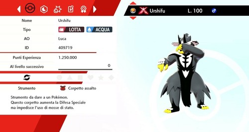 Urshifu pluricolpo gigamax - urshifu,