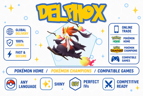 Delphox 6iv - delphox, |