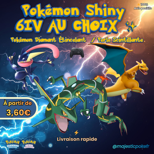Pokémon shiny 6iv choix - 6iv, au