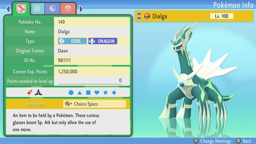 Shiny dialga 6ivs pokemon - shiny,