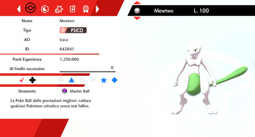 Mewtwo shiny masterball - 6, +
