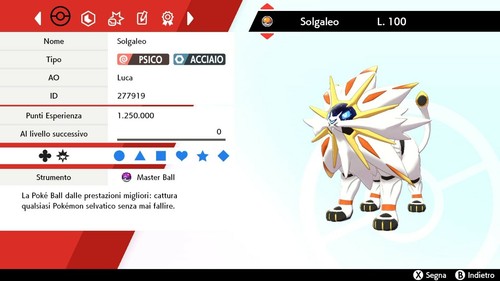 Solgaleo masterball - br,
